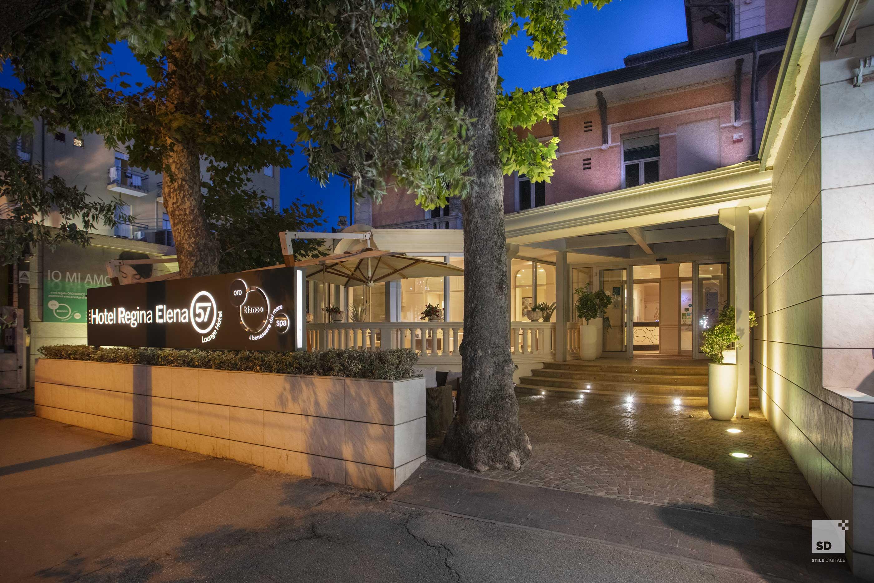 Hotel Regina Elena 57 & Oro Bianco Spa リミニ エクステリア 写真